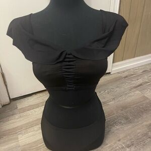 Elegant Black Women's Top